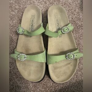 Mephisto Green Sandals